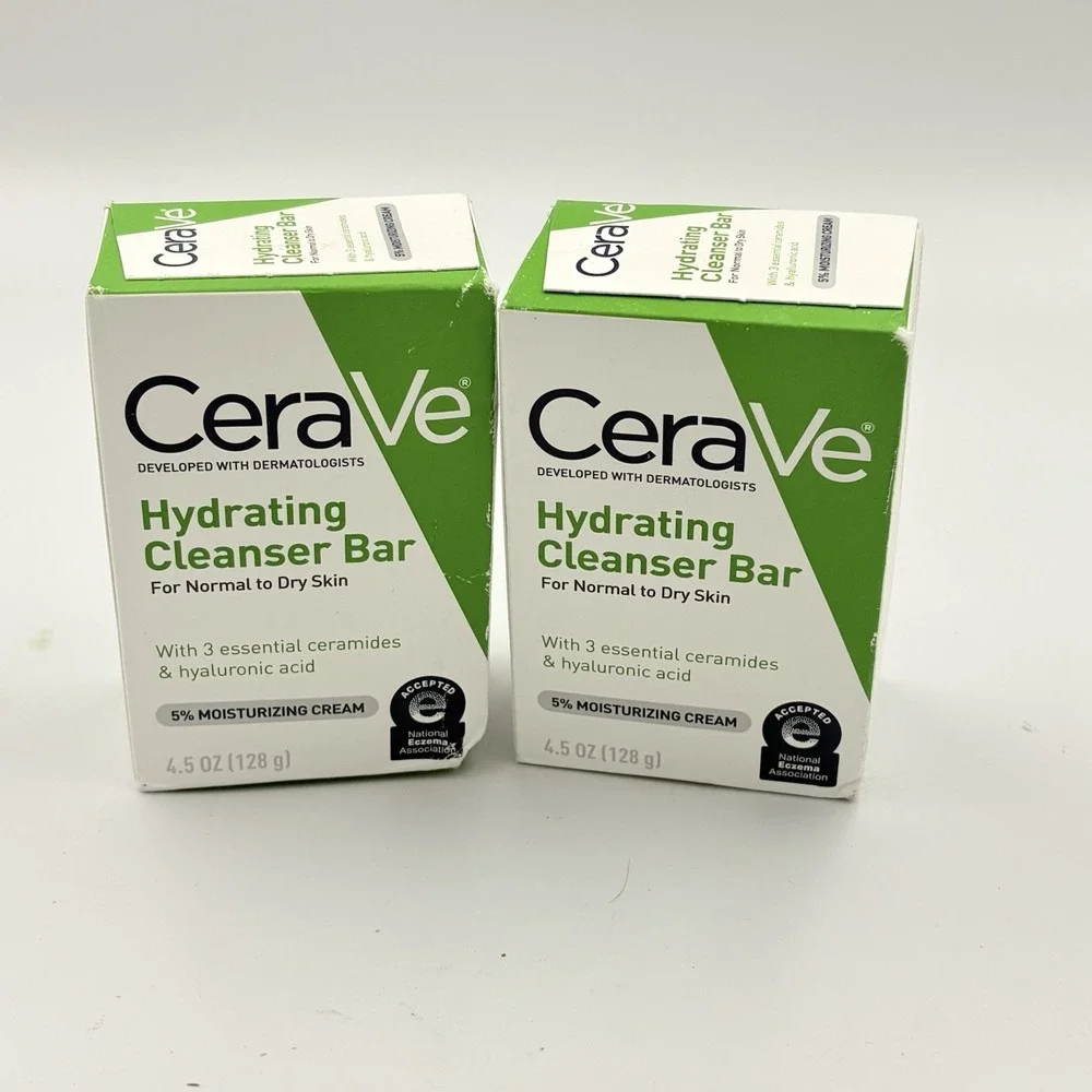 CeraVe Hydrating Cleansing Bar For Normal to Dry Skin, 4.5 Oz‎ (Lot of 2)